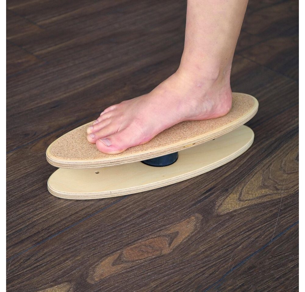 pedalo® Fußtrainer Fußkreisel mit Korkauflage, Stabilisation und Korrektur der Beinachsen