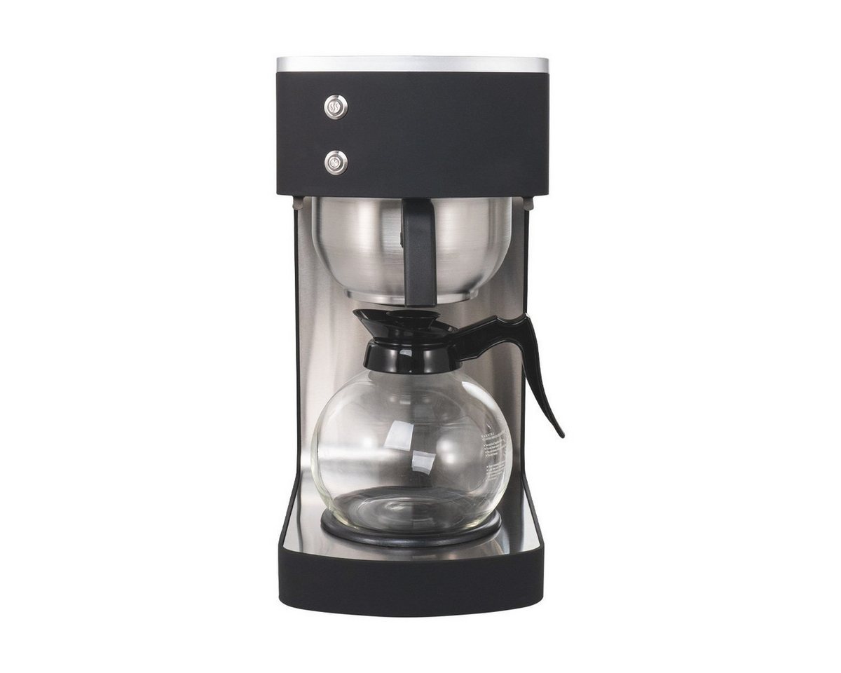 GastroHero Filterkaffeemaschine Filterkaffeemaschine Edelstahl 2 Liter mit Glaskanne, Klassische Filterzubereitung, robuste Kunststoff-Steuereinheit Bild 4