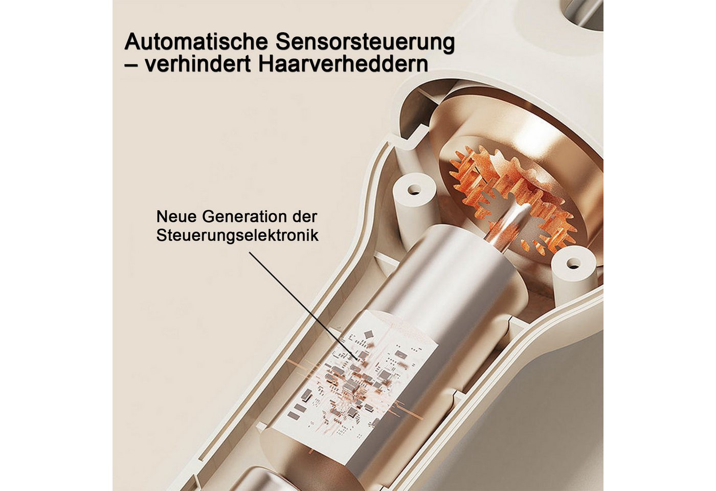 MOPUEA Lockenstab Automatischer Lockenstab 36mm, Anti-Verheddern, 4 Temperaturstufen, Automatische Rotation, Anti-Verheddern, Schnellheizung Bild 5