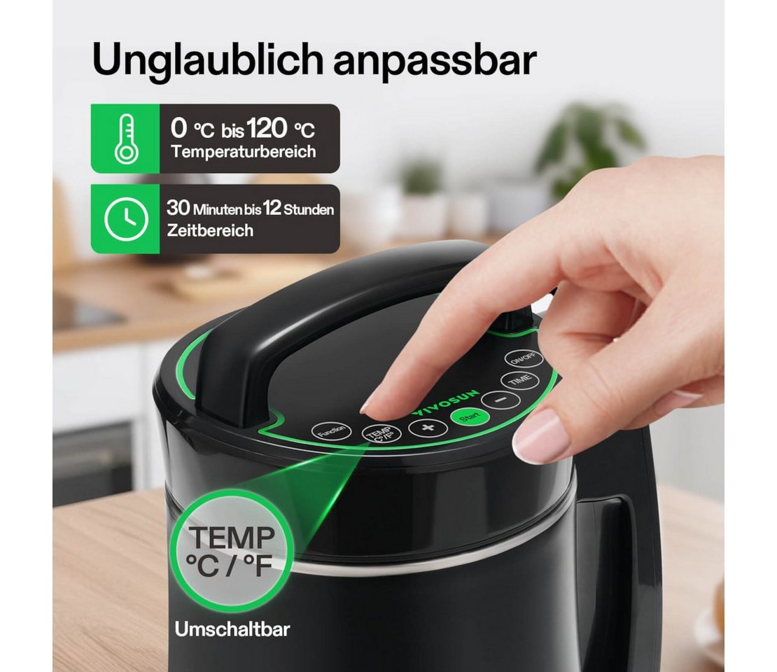 VIVOSUN Multikocher VIVOSUN Kräuter-Infusor, Decarboxylierer für Butter, Öl, Tinkturen Bild 4