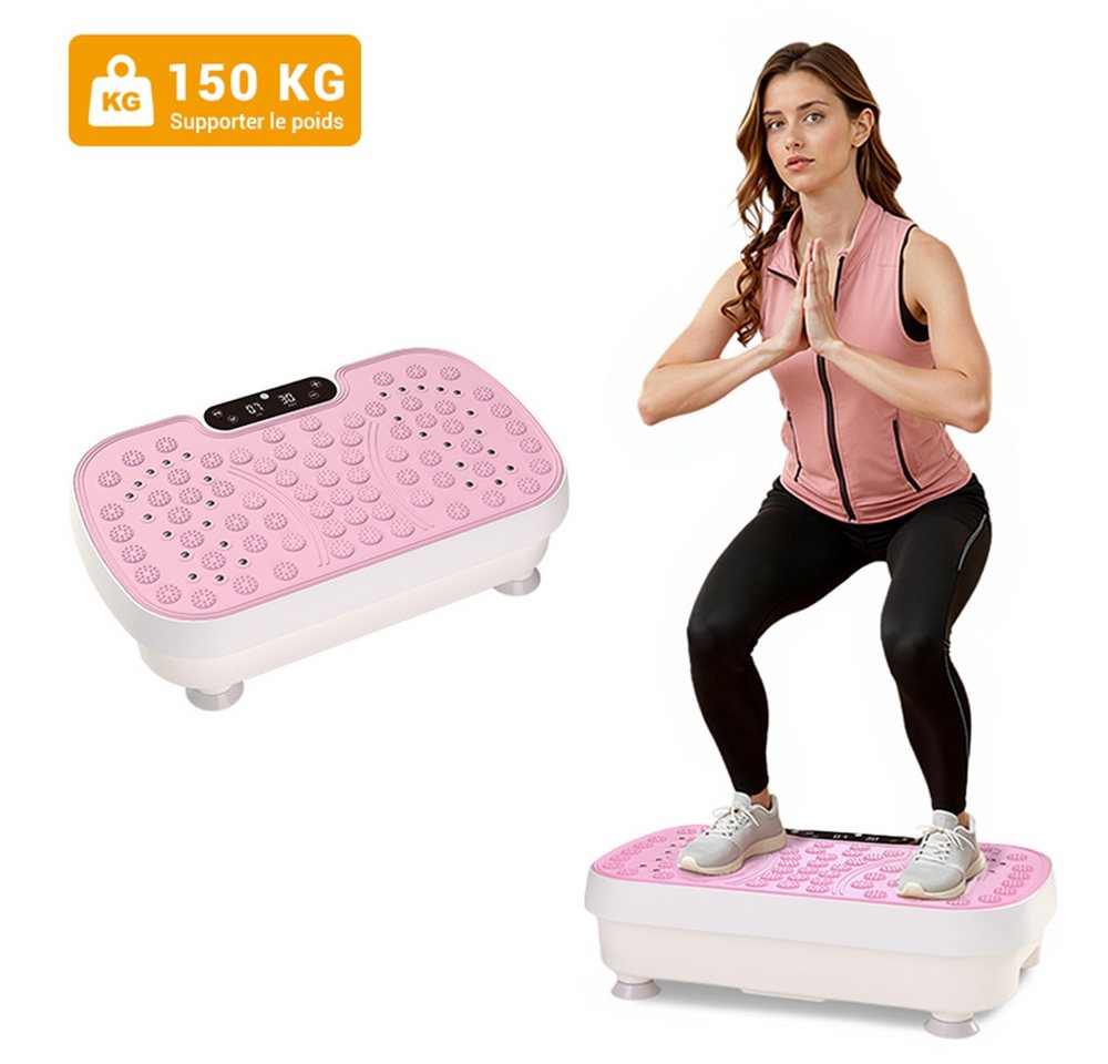 BAYMATE Vibrationsplatte für Heimfitnessgeräte, 150 kg Tragkraft, Länge 46 cm, einstellbare Geschwindigkeit, leiser Betrieb Bild 4