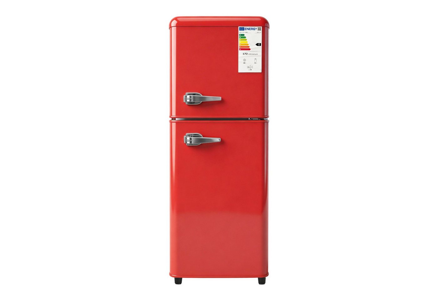 Blossom Kühlschrank 112L BCD-112R, 114.5 cm hoch, 41 cm breit, 7 Temperaturstufen LED für Küche Büro Wohnzimmer