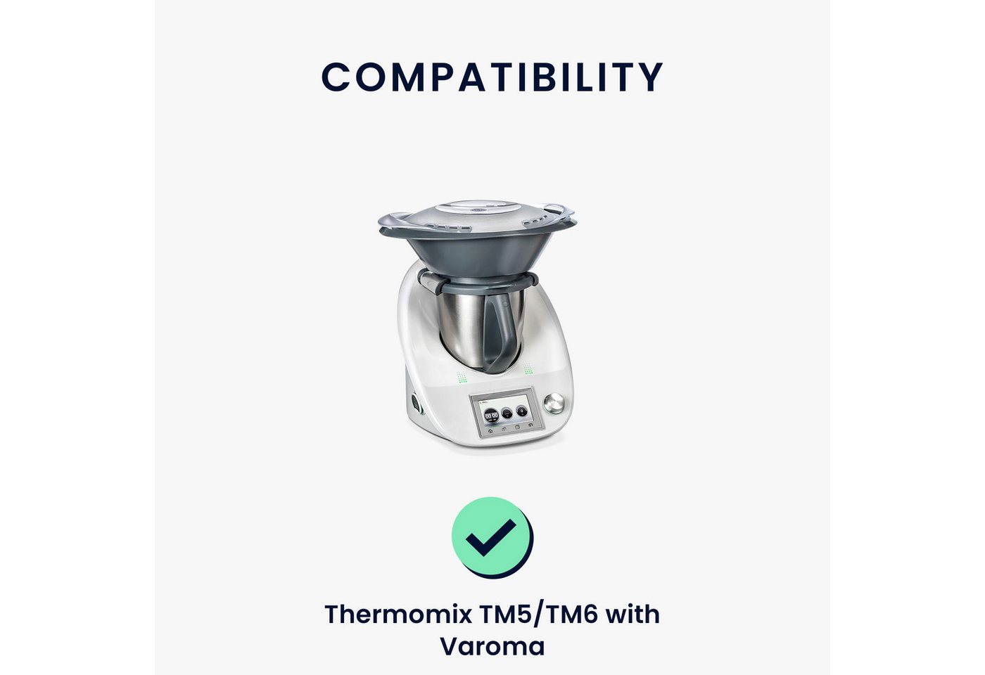 kwmobile Standmixer kwmobile Hülle für Thermomix TM5 / TM6 mit Varoma Abdeckung -, Abdeckung Cover für Thermomix TM5 / TM6 mit Varoma Bild 4