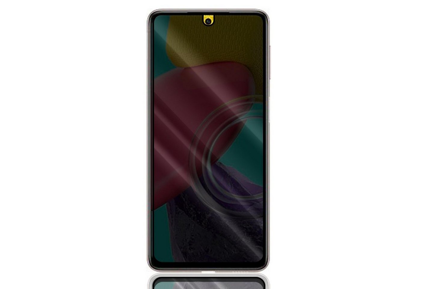 Numerva Schutzfolie Panzerfolie Echt Glas für Samsung Galaxy M53 5G, (1x Schutzfolie 2x Reinigungstücher), Anti Spy Schutzfolie Blickschutz Glasfolie Sichtschutzfolie