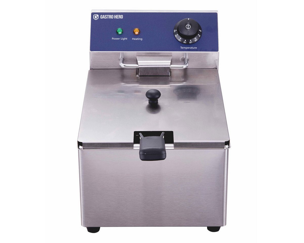 GastroHero Fritteuse Elektro Fritteuse ECO 6 Liter Edelstahl Tischfritteuse, 2500 W, Sicherheitsthermostat, Ölablasssystem, abnehmbare Reinigungsteile Bild 5