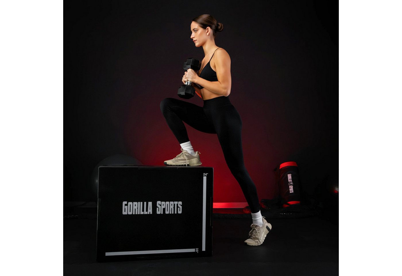 GORILLA SPORTS Plyo-Box Plyobox Schwarz Bild 5