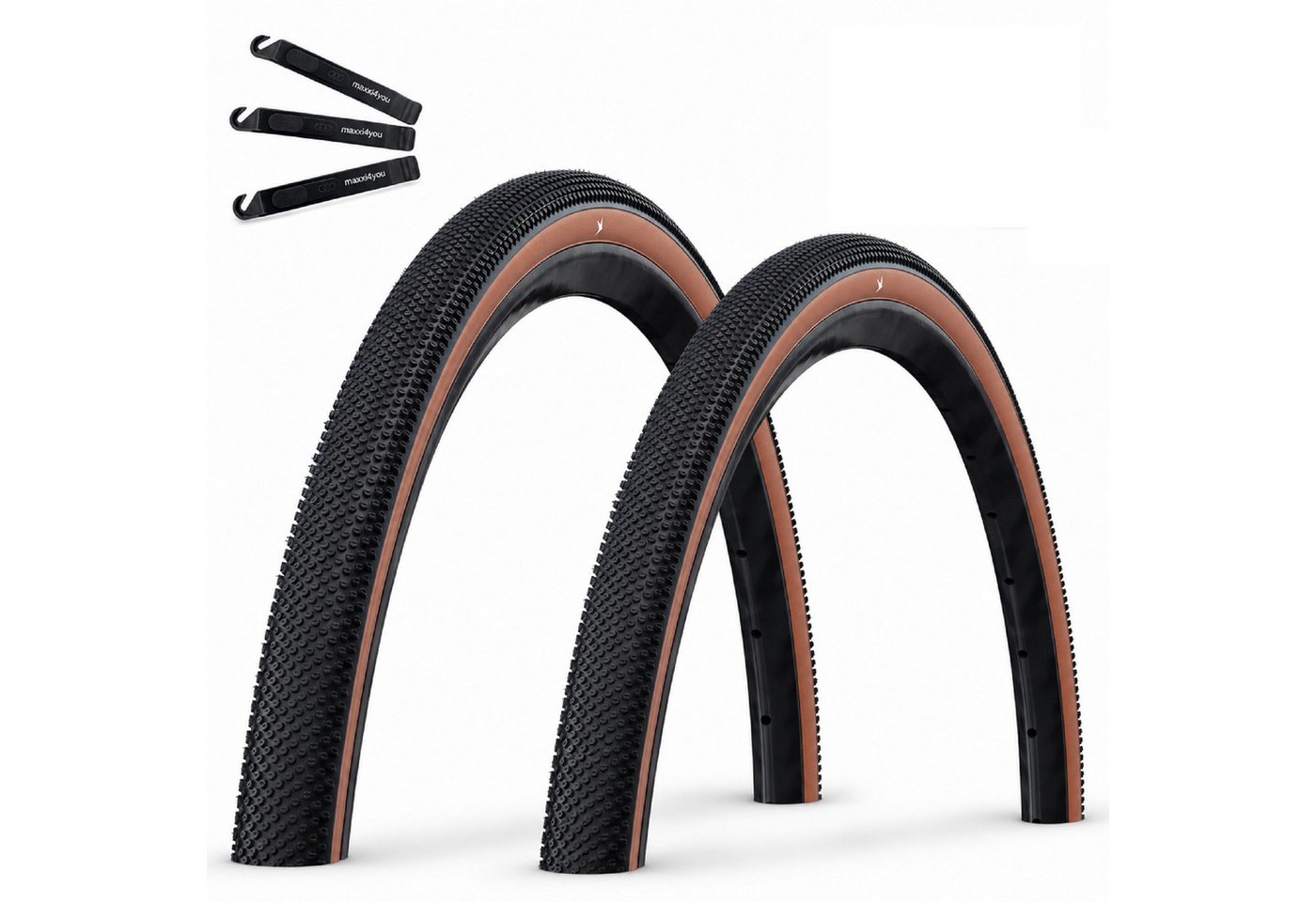 maxxi4you Fahrradreifen 2 x Schwalbe G-One Allround 28 x 1,50 Schwarz/Bronze inkl. RH Bild 2