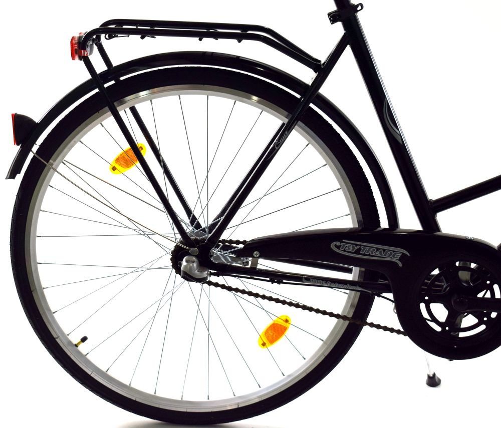T&Y Trade Cityrad 28 Zoll Damen City Holland Fahrrad Rad Bike 3 GANG NEXUS Enur Schwarz, 3 Gang Shimano, Nabenschaltung, Rücktritt, Gepäckträger, Licht, 3 Nexus Gang, Seitenständer, Korb