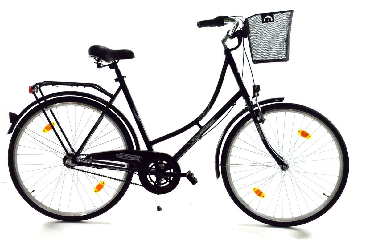 T&Y Trade Cityrad 28 Zoll Damen City Holland Fahrrad Rad Bike 3 GANG NEXUS Enur Schwarz, 3 Gang Shimano, Nabenschaltung, Rücktritt, Gepäckträger, Licht, 3 Nexus Gang, Seitenständer, Korb Bild 2