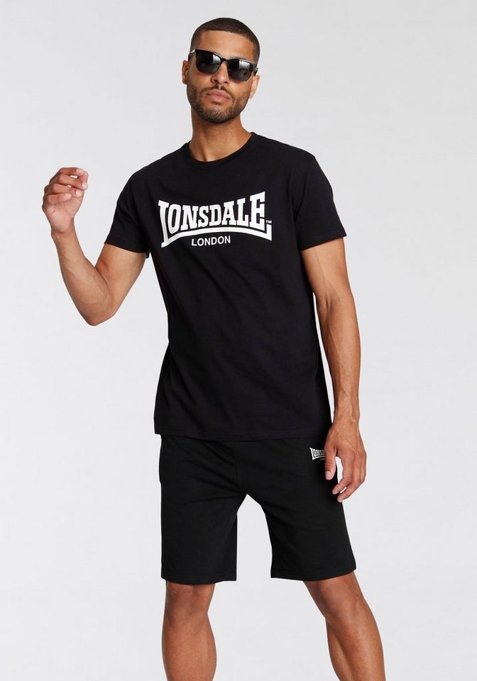 Lonsdale Freizeitanzug MOY (Packung, 2-tlg., mit T-Shirt), zweiteiliges Set mit T-Shirt und Shorts, unifarbenes Design Bild 2