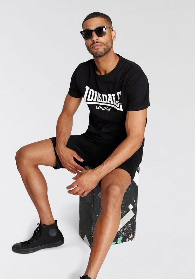 Lonsdale Freizeitanzug MOY (Packung, 2-tlg., mit T-Shirt), zweiteiliges Set mit T-Shirt und Shorts, unifarbenes Design Bild 4