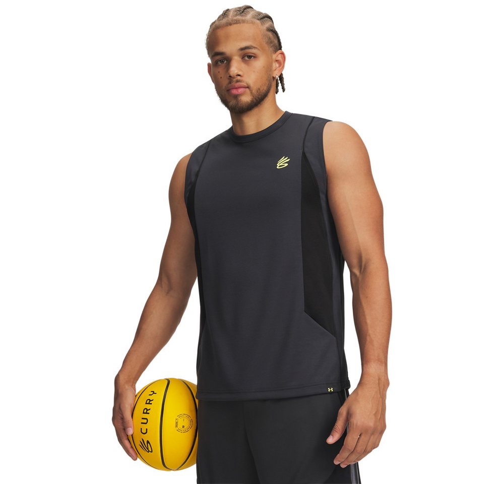 Under Armour® Trainingstop CURRY TRAINING TANK mit strukturiertem Strickmaterial, atmungsaktiv