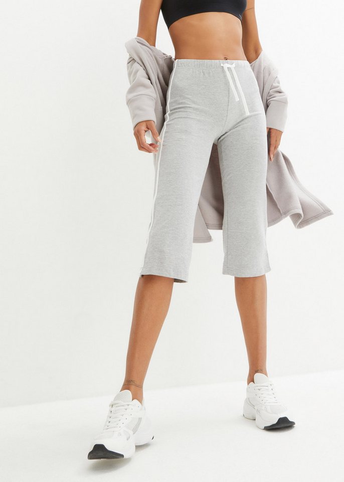 bonprix Sporthose (Packung, 2-tlg., 2er) Capri-Sporthose, skinny fit mit geradem Bein