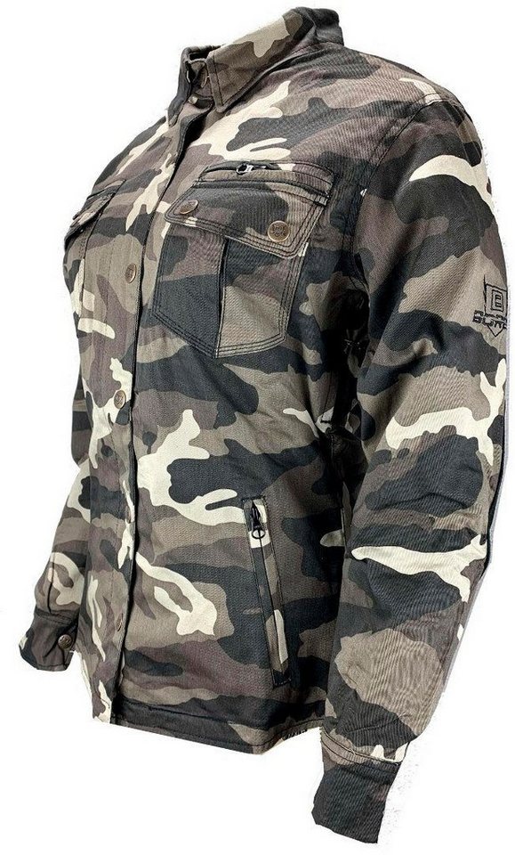 Bores Motorradjacke Military Jack Damen Textiljacke Wasserdicht Atmungsaktiv wasserabweisend reißfest wasserdichte