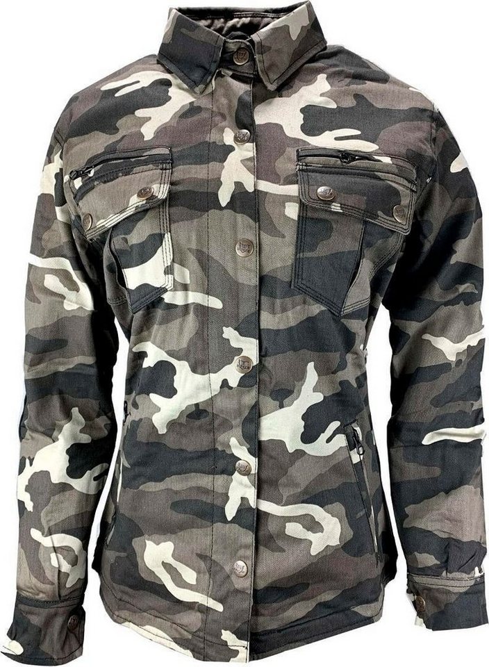 Bores Motorradjacke Military Jack Damen Textiljacke Wasserdicht Atmungsaktiv wasserabweisend reißfest wasserdichte Bild 2