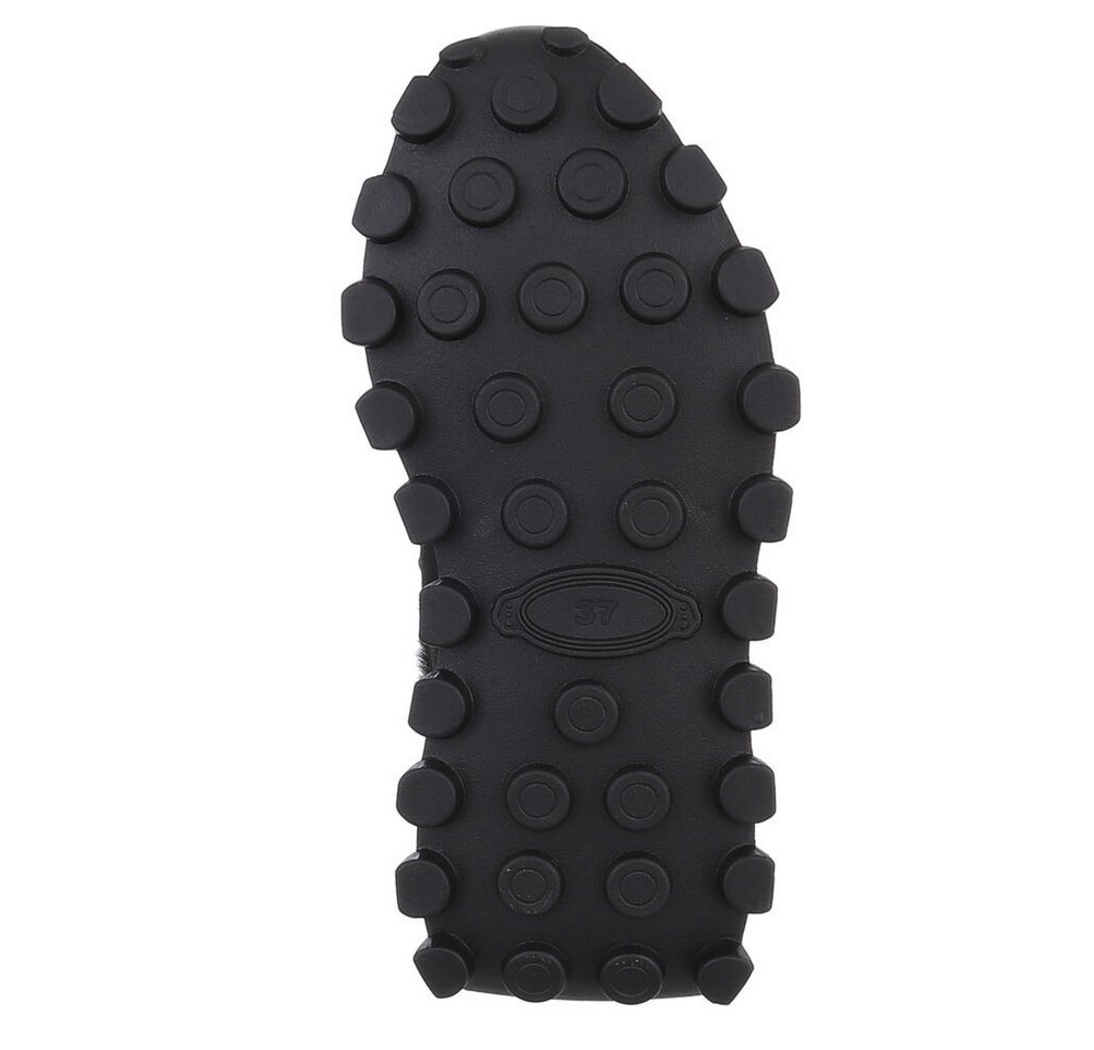 Ital-Design Stylische Sneaker mit Fütterung für Alltag und Freizeit Snowboots (90542989) Keilabsatz/Wedge Sneakers Low in Schwarz Bild 2
