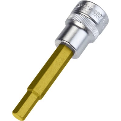 Hazet - Schraubendreher-Steckschlüsseleinsatz 8801A-1/4 Vierkant hohl 10 mm (3/8