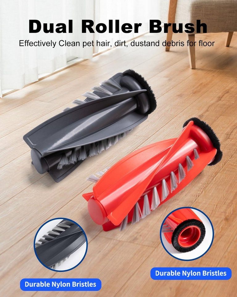 FELIXLEO Staubsaugerzubehörtasche Zubehör für Roborock Saros 10R G20S Ultra mit Doppel Hauptbürsten (1-tlg)