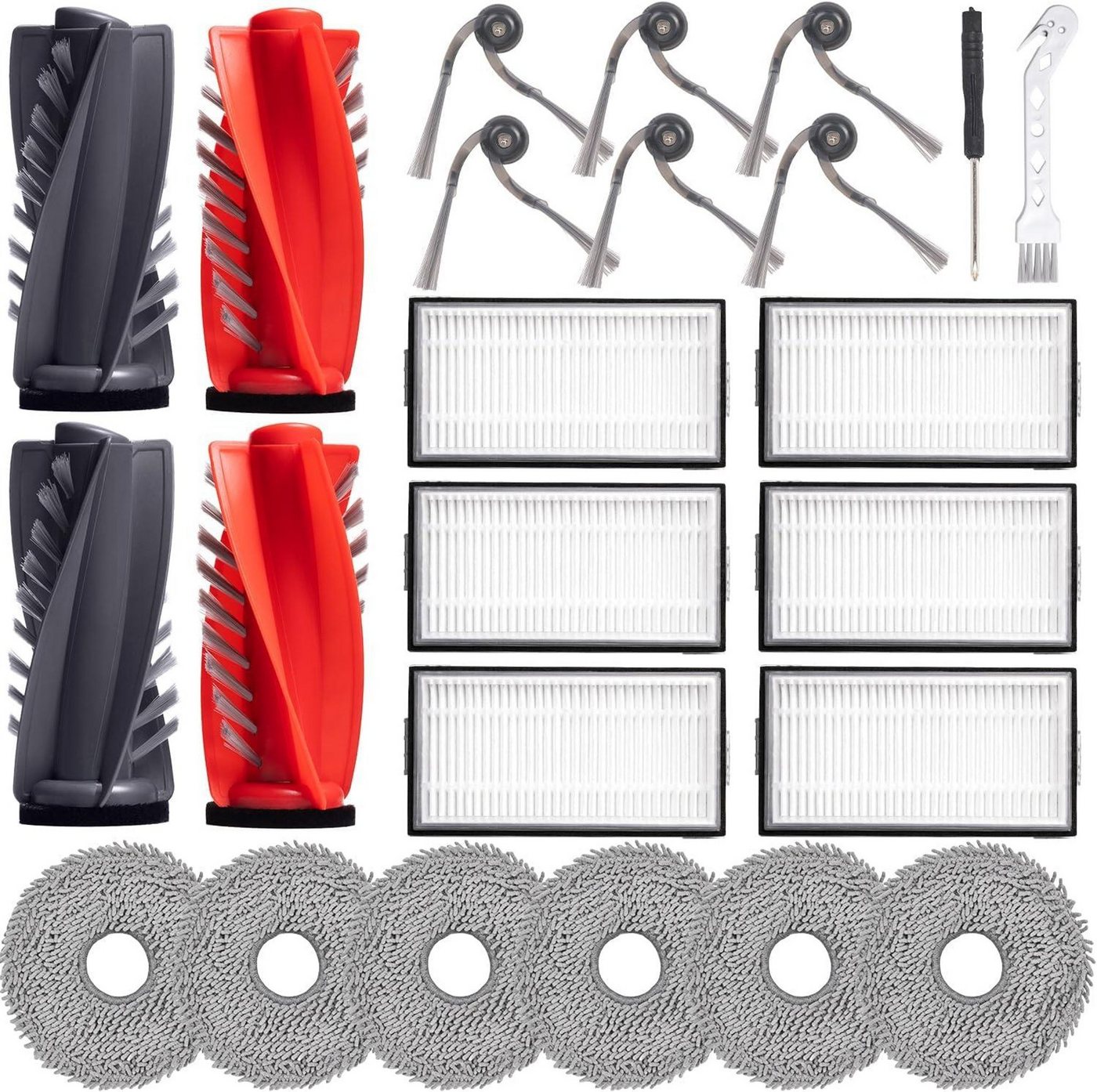 FELIXLEO Staubsaugerzubehörtasche Zubehör für Roborock Saros 10R G20S Ultra mit Doppel Hauptbürsten (1-tlg) Bild 3
