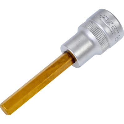 Schraubendreher-Steckschlüsseleinsatz 8801-6 ∙ 3/8 Zoll (10 mm) Vierkant hohl ∙ Innen Sechskant Profil ∙ sw 6 mm