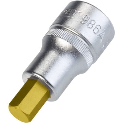 Hazet - Schraubendreher-Steckschlüsseleinsatz 986A-3/8 Vierkant hohl 12,5 mm (1/