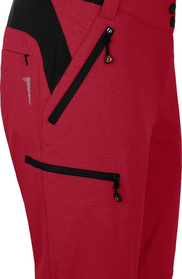 Bergson Fahrradhose VALLI Damen Radhose, robust, elastisch, Normalgrößen, rot Bild 2
