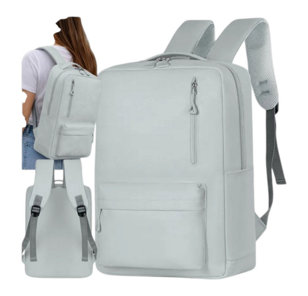 Da Meso Sportrucksack Damen Sportrucksack Grau 18–20L Laptoprucksack für Schule, Uni, Arbei Bild 5