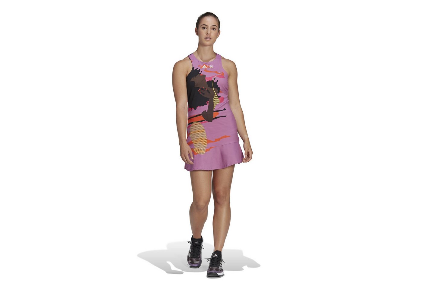 adidas Performance Tenniskleid Y-Dress New York (schmal, integrierte Tight und Sport-BH) violett