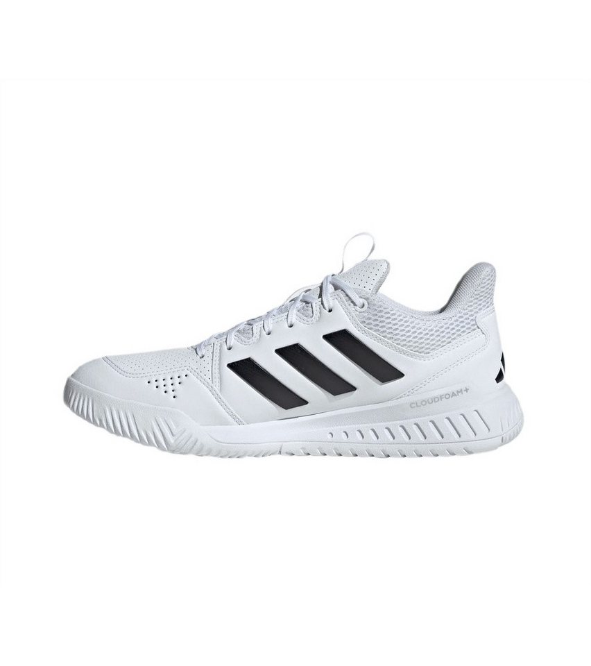 adidas Performance Hallen-Indoorschuhe Court Flight weiss/schwarz Herren Badmintonschuh Bild 4