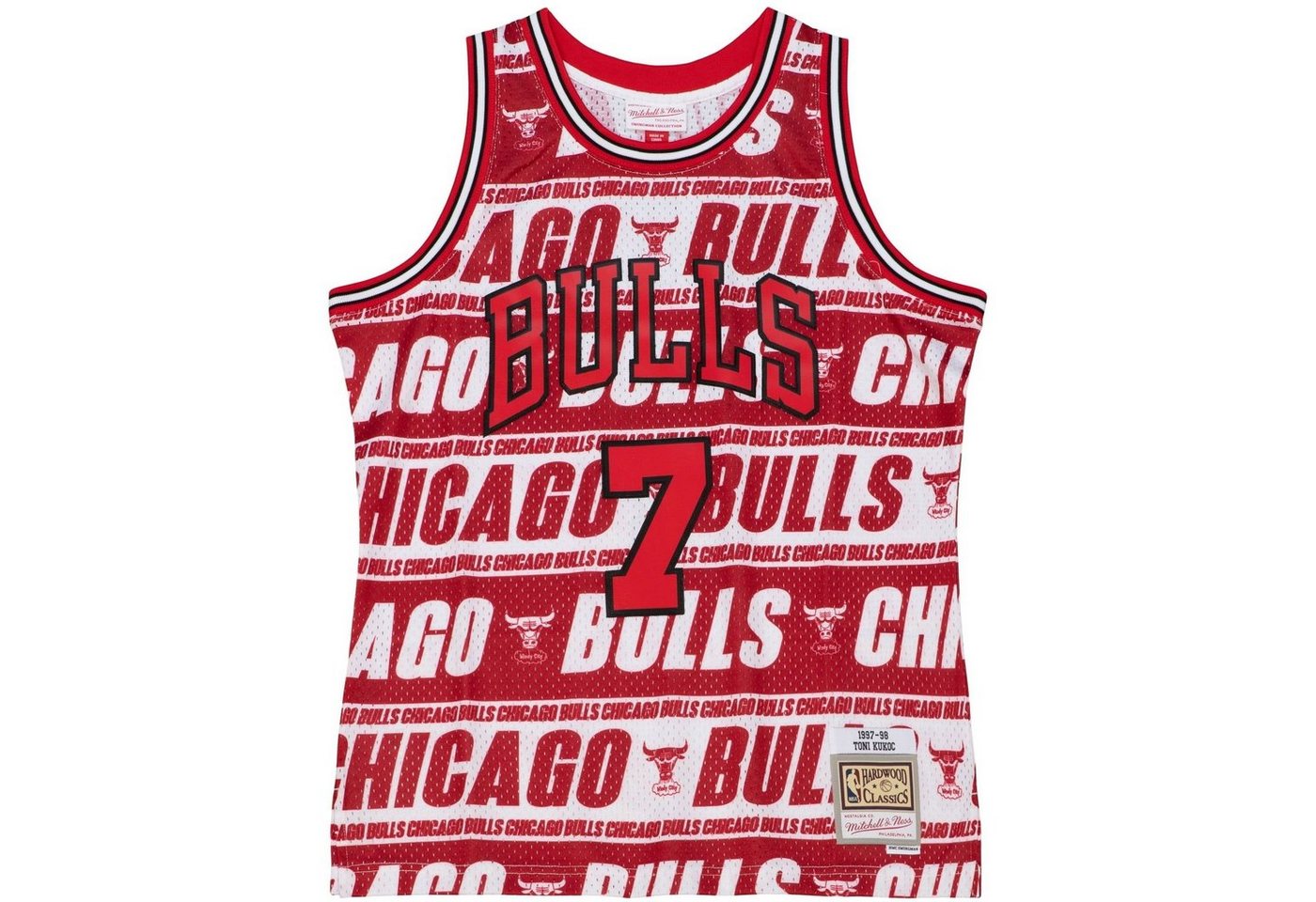Mitchell & Ness Basketballtrikot Swingman Teamwrap Jersey Chicago Bulls Toni Kukoc