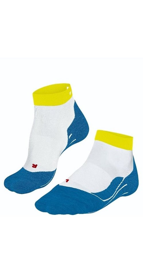 FALKE Laufsocken RU4 Endurance Short (mittelstarke Polsterung) weiss/aquablau/lime Bild 2