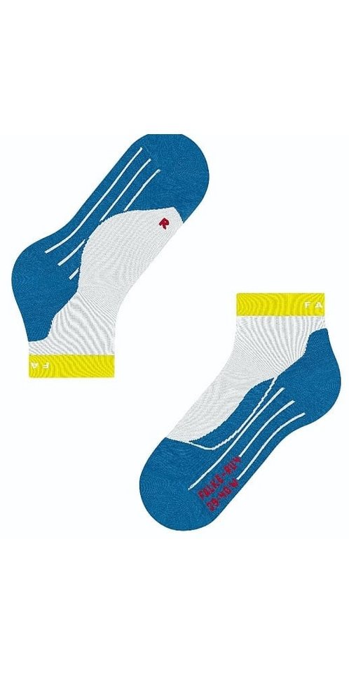 FALKE Laufsocken RU4 Endurance Short (mittelstarke Polsterung) weiss/aquablau/lime Bild 3