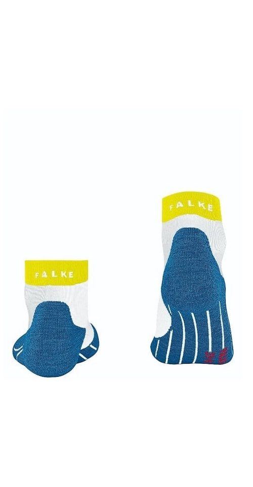 FALKE Laufsocken RU4 Endurance Short (mittelstarke Polsterung) weiss/aquablau/lime Bild 4