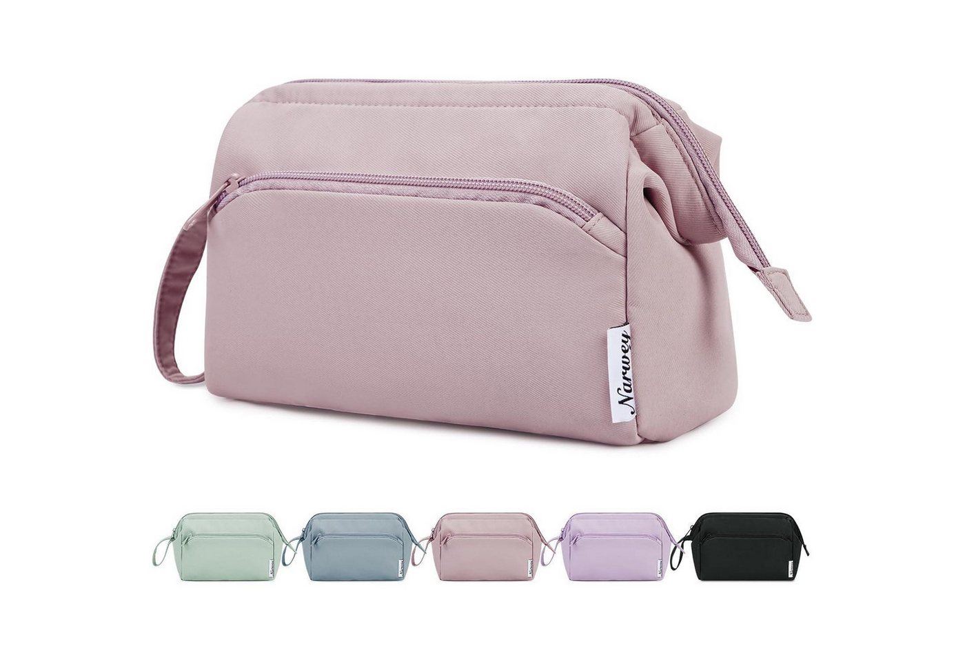 LuxusKollektion Kosmetiktasche Kulturtasche Kulturbeutel Kosmetiktasche Makeuptasche Damen A-rosa