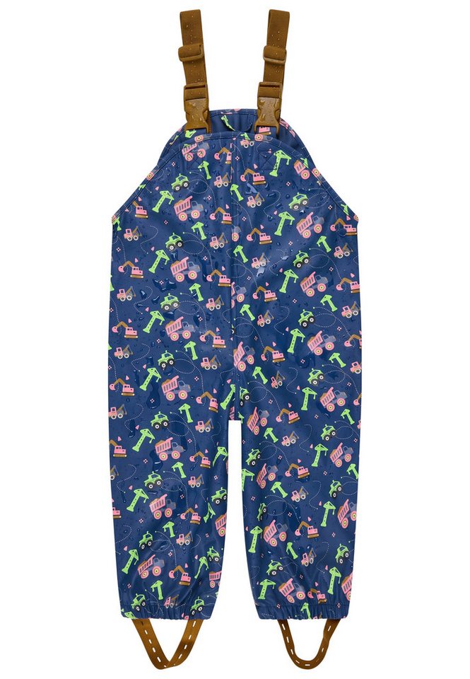 Sterntaler® Regenhose Farbwechsel Matschhose ungefüttert Baustelle (1-tlg) Wasserdichte Regenhose mit Farbwechsel und Reflexlogo Bild 3
