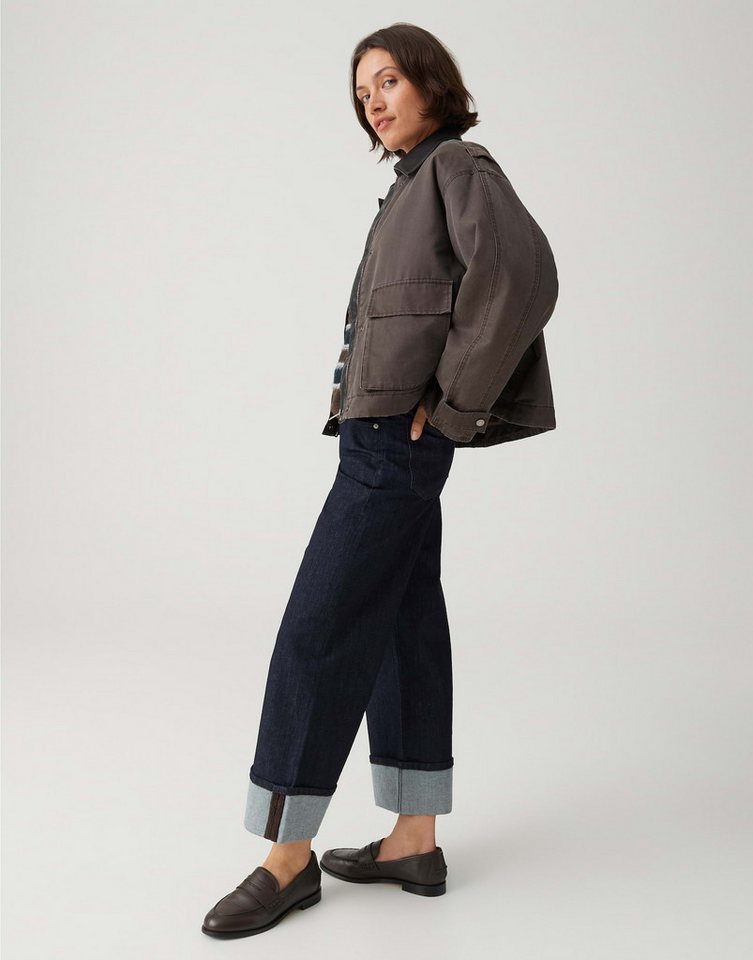 OPUS Outdoorjacke Barn Jacket aus gewachstem Baumwollmix Regular Fit Riegel an der Manschette Bild 3