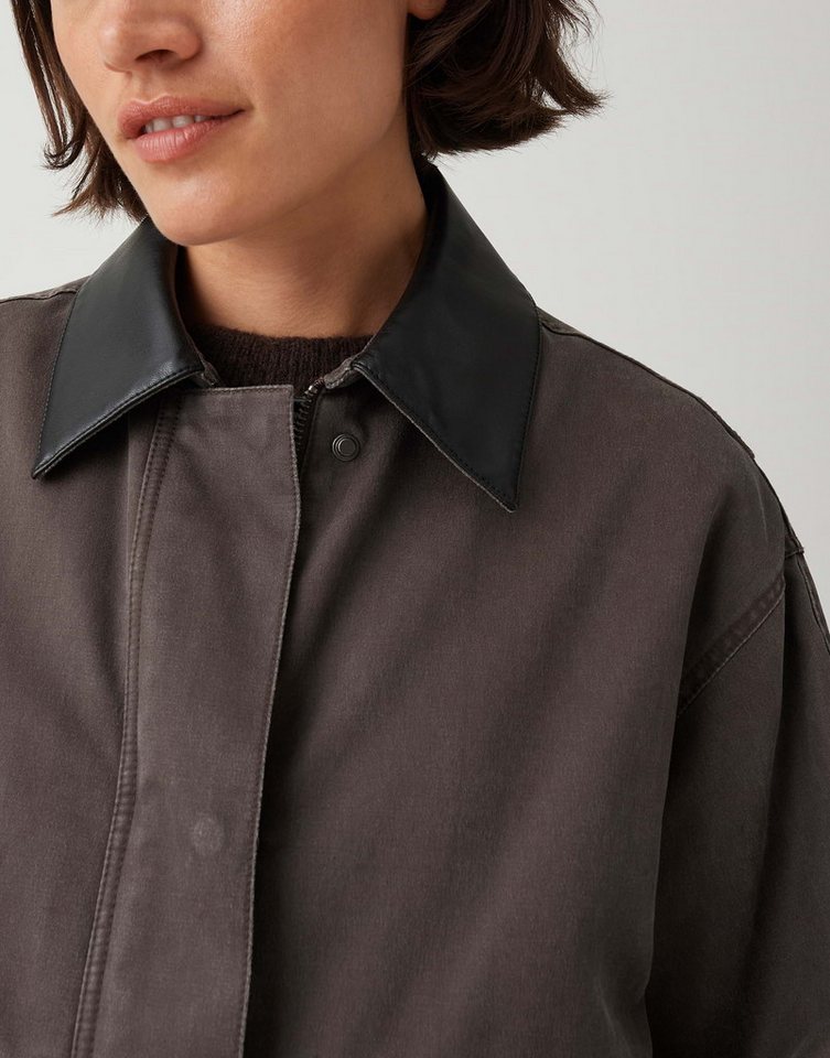 OPUS Outdoorjacke Barn Jacket aus gewachstem Baumwollmix Regular Fit Riegel an der Manschette Bild 4