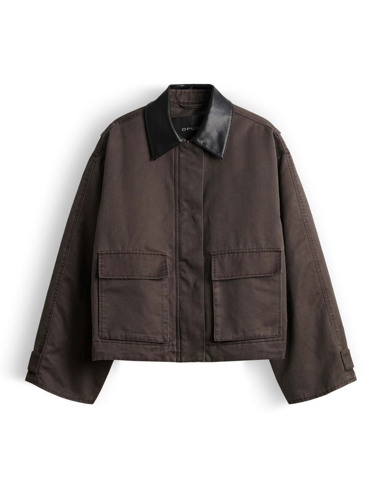 OPUS Outdoorjacke Barn Jacket aus gewachstem Baumwollmix Regular Fit Riegel an der Manschette Bild 5