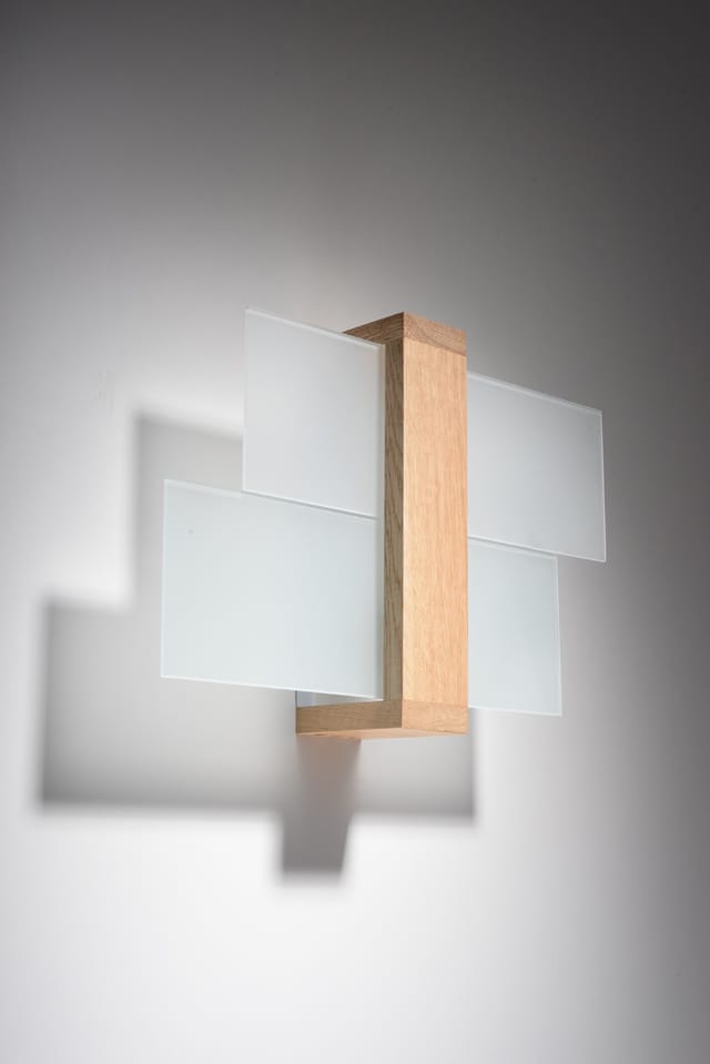 Licht-erlebnisse - Wandlampe leda in Echtholz
