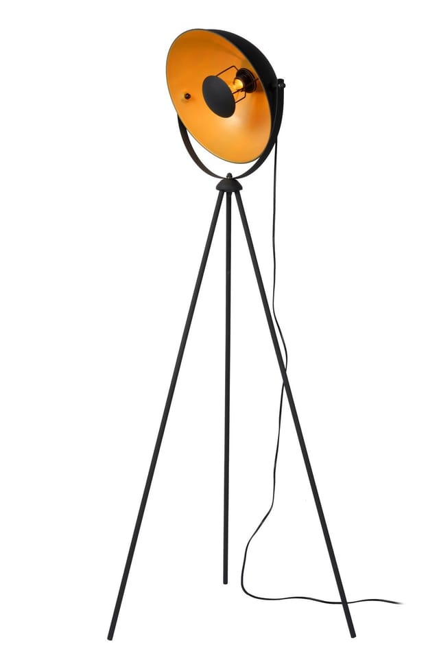 Alvaro - Stehlampe - 1xE27 - Schwarz - Lucide
