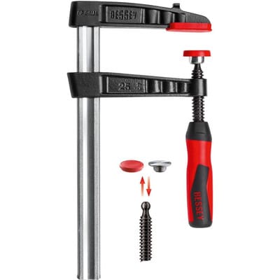 Temperguss-Schraubzwinge TG-2K 500/120 Bessey TG50S12-2K Spann-Weite (max.):500 mm Ausladungs-Maße: