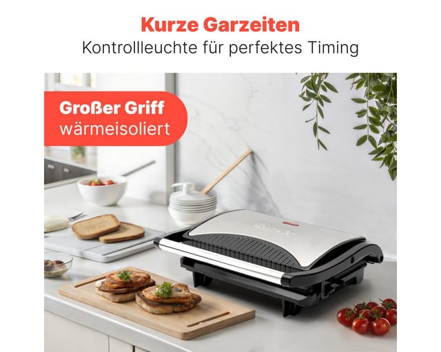 Mg 3519 Elektro Kontaktgrill Schwarz, Edelstahl - Clatronic