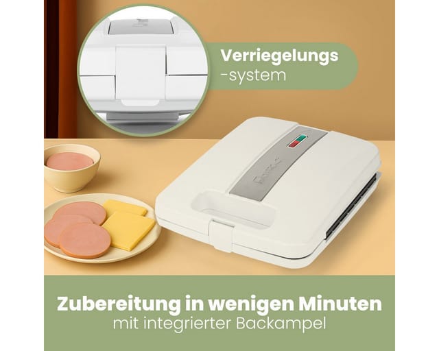 St 3629 weiß 4 fach 4 fach Sandwichtoaster - Clatronic