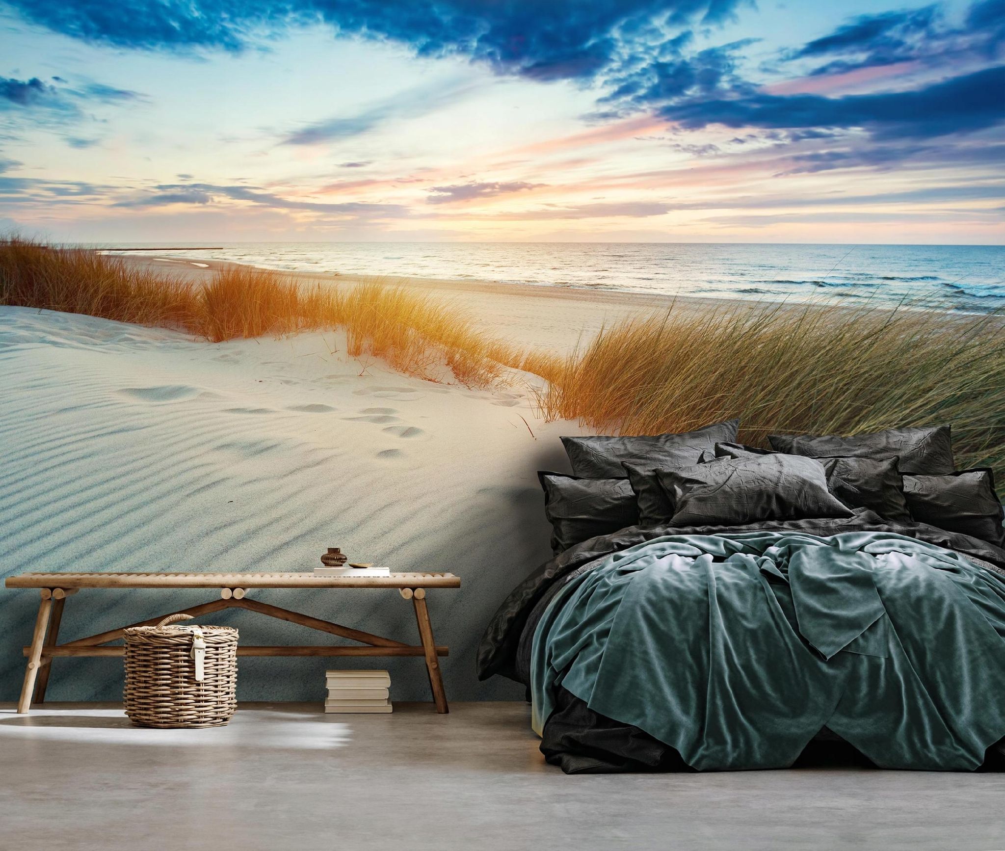 Fototapete Strand Meer Dünen, Für Wohnzimmer Und Schlafzimmer, 350 X 250 Cm – Komplettset Inkl. Kleister & Anleitung