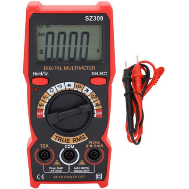 Digitalmultimeter, Kfz-batteriespannungsprüfer, Dc/ac-testkit, Voltmeter, Amperemeter, Intelligentes Elektrowerkzeug Sz309