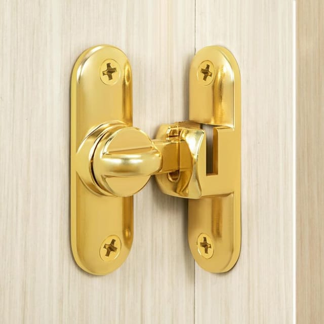 Türschloss Für 90/180-grad-schiebetüren, Türschloss Mit Schrauben Für Schiebetüren Im Scheunenstil, Küchen, Fenster, Gold