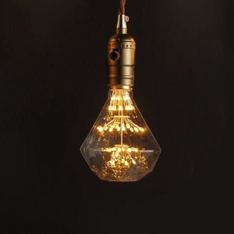 Vintage Led-glühbirne Sternenlicht, Dekorative Glühbirne, Feuerwerkslicht, Warmweiß, E27, 220–240 V, Glas, E27, Edison-dekorationsglühbirne