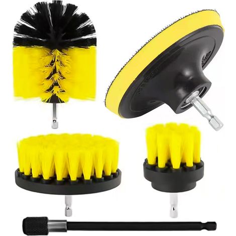 12-teiliges Multifunktionales Bohrmaschinenbürsten-set – Mit Scheuerpads, Für Küche, Auto Und Bad