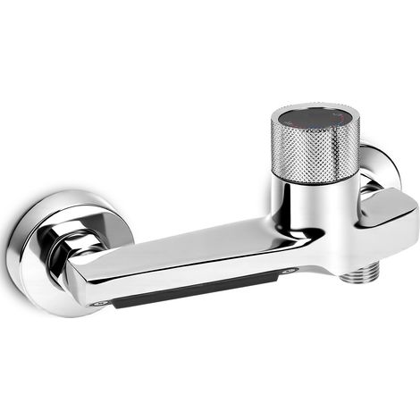 Duscharmatur, Badewannenarmatur Aus Messing, Wandarmatur Mit 2 Wasserauslässen, 150 Mm Mittenabstand, Chromoberfläche, Warm- Und Kaltwasser