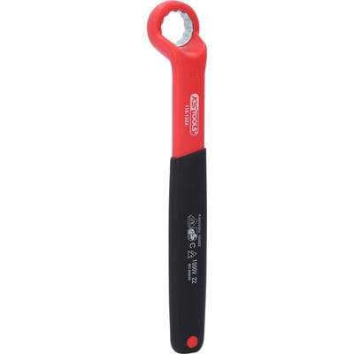 KS Tools Isolierter Ringschlüssel, gekröpft, 22 mm